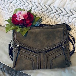 Maurices Gray Crossbody Bag